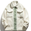 Sneakerland™ - Solid Color Stitching Zipper Sherpa Coat
