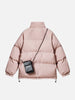 Sneakerland™ - Solid Detachable Satchel Winter Coat