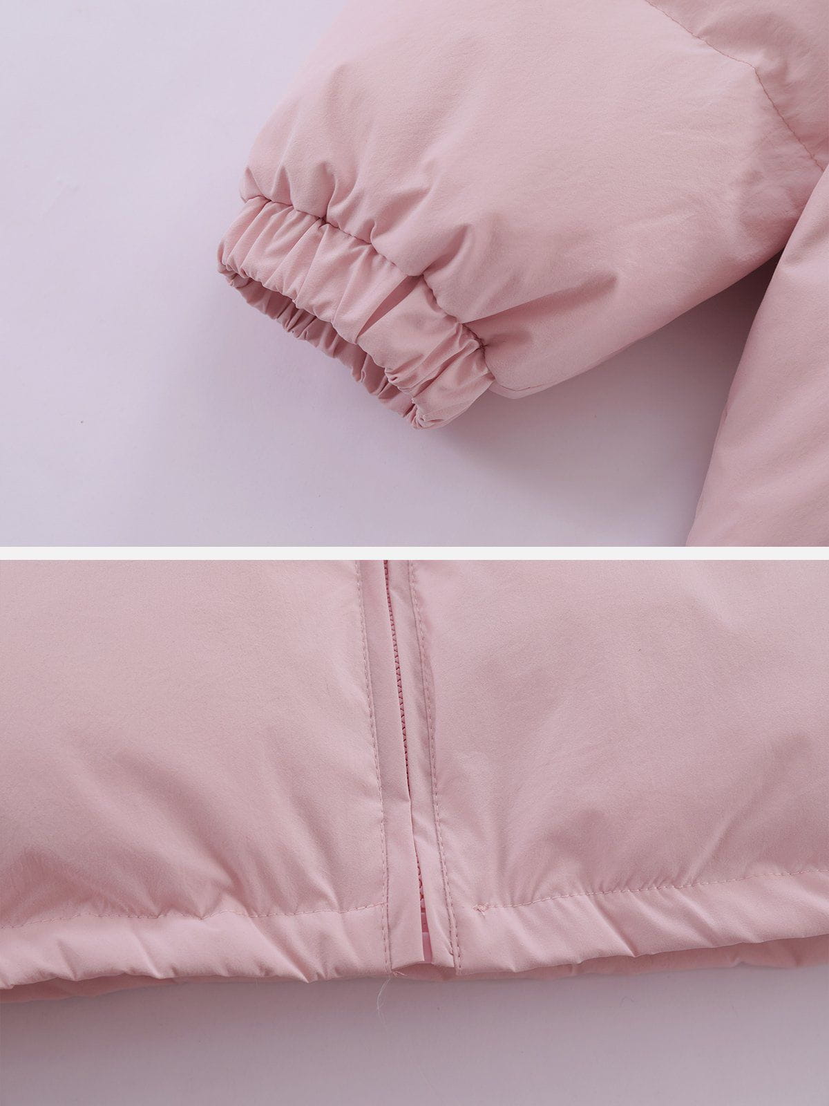 Sneakerland™ - Solid Embroidered Hood Winter Coat