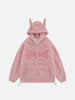 Load image into Gallery viewer, Sneakerland™ - Solid Letter Hoodie Sherpa Coat