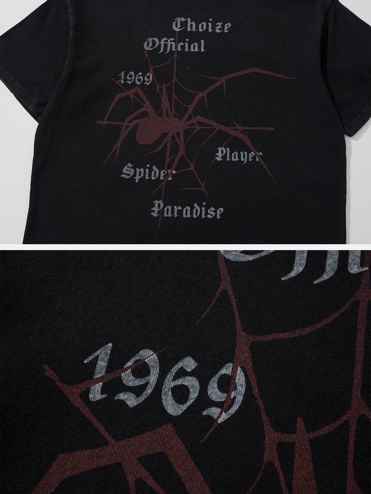 Sneakerland™ - Spider Print Washed Tee