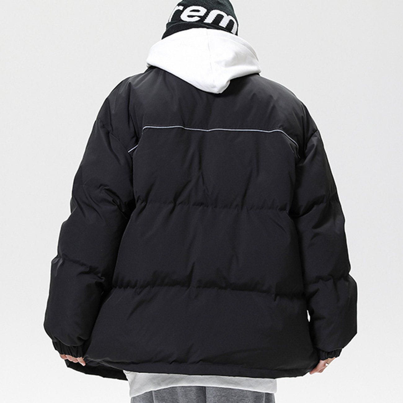 Sneakerland™ - Spliced Reflective Strip Winter Coat