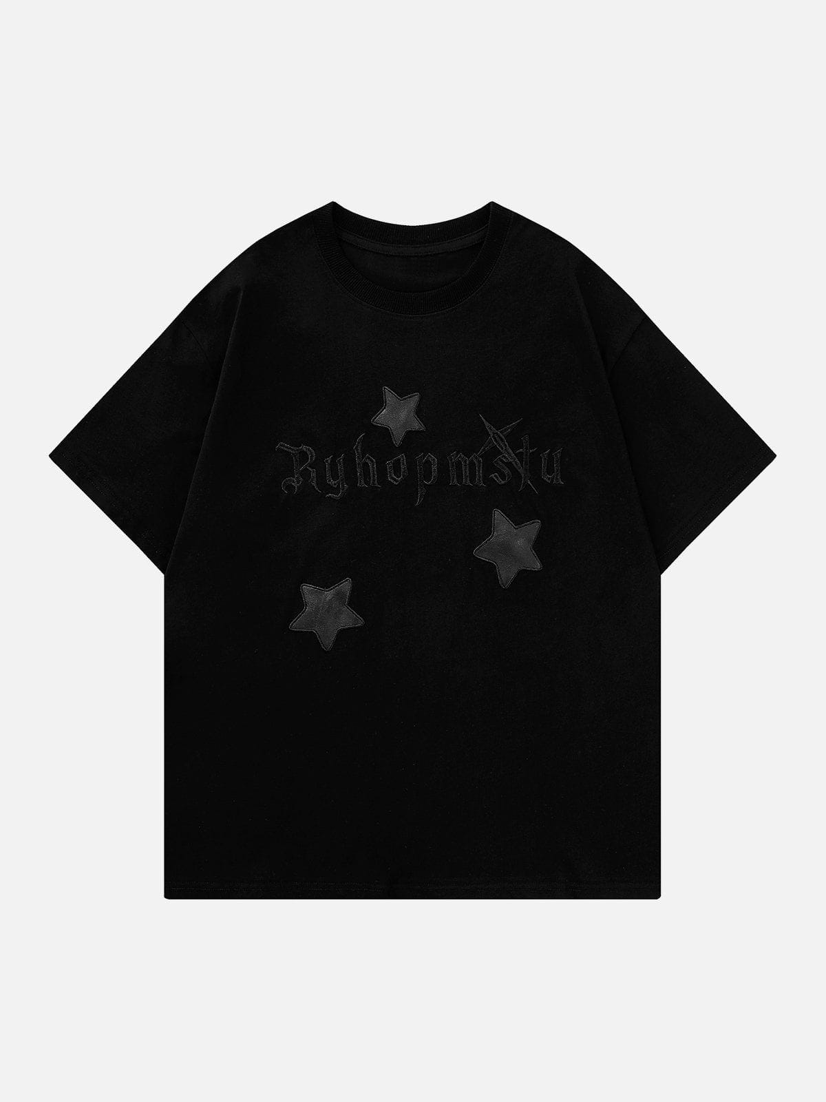 Sneakerland™ - Star Letter Embroidery Tee