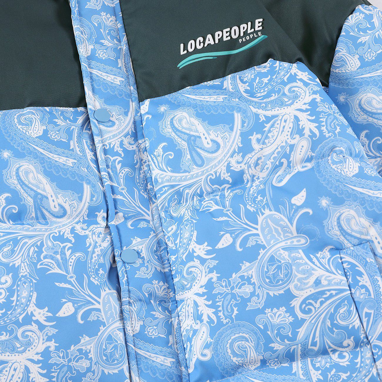 Sneakerland™ - Stitching Bandana Print Puffer Jacket