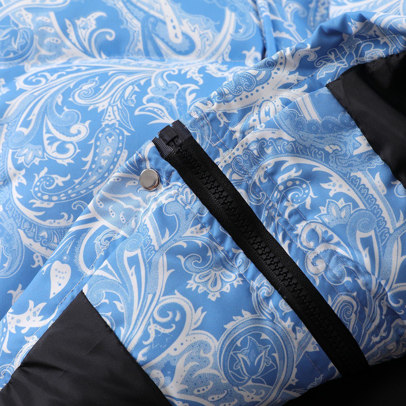 Sneakerland™ - Stitching Bandana Print Puffer Jacket