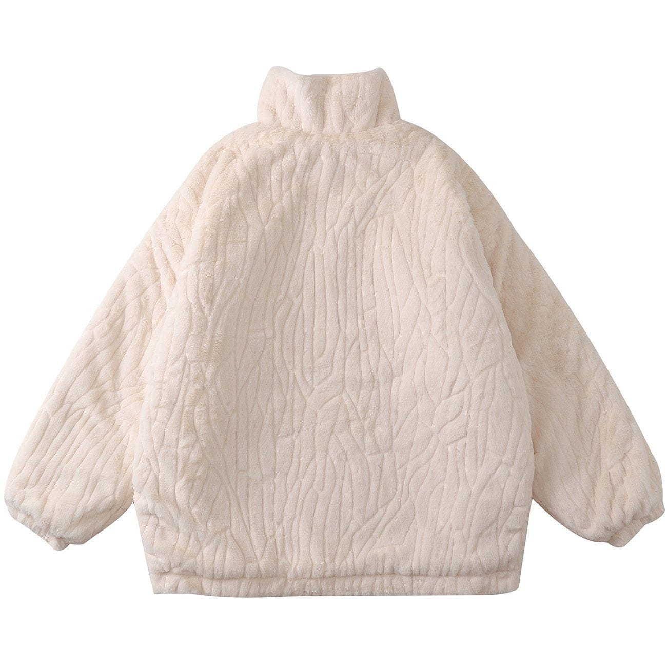 Sneakerland™ - Texture Printing Solid Color Plush Winter Coat