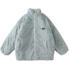 Sneakerland™ - Texture Printing Solid Color Plush Winter Coat
