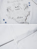 Sneakerland™ - Towel Embroidery Ghost Print Tee