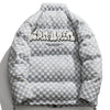Load image into Gallery viewer, Sneakerland™ - Vintage Checkerboard Plaid Embroidery Puffer Jacket