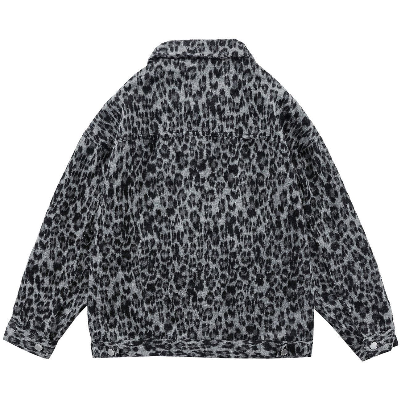 Sneakerland™ - Vintage Leopard Print Jacket