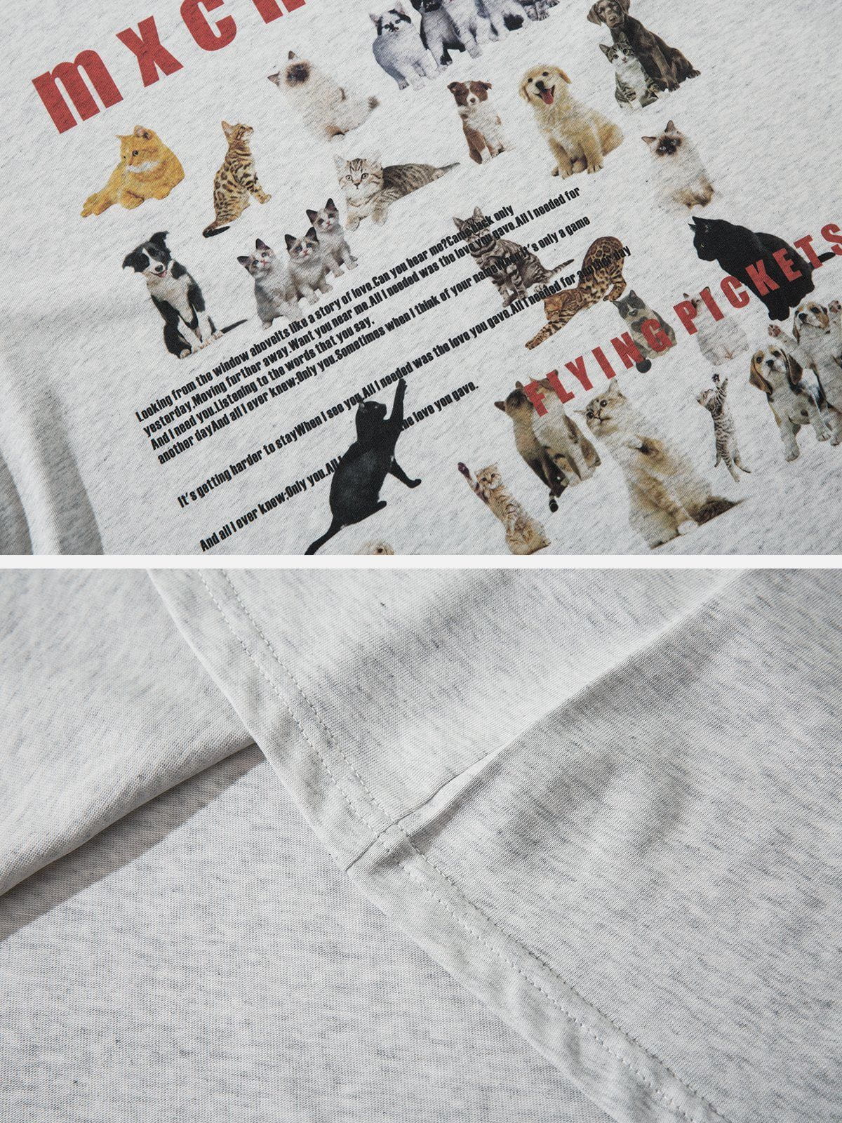 Sneakerland™ - White Ink Direct Injection Pets Print Tee