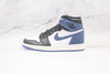 Load image into Gallery viewer, Custom BLUE BLACK Jordan 1 High Q ( Customs And Box ), Jordan 1 Sneakers Active sneakeronline