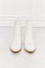 Load image into Gallery viewer, MMShoes Love the Journey Stacked Heel Chelsea Boot in White - sneakerlandnet