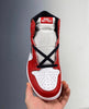 Load image into Gallery viewer, Custom RED Black White Jordan 1 CHICAGO High Q LUXURYSTEPSCO