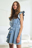 Load image into Gallery viewer, Denim Blue Mini Dress