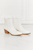 Load image into Gallery viewer, MMShoes Love the Journey Stacked Heel Chelsea Boot in White - sneakerlandnet