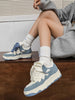Load image into Gallery viewer, Sneakerland Cowboy Blue Thick Bottom Casual Board Shoes Couple Models SP230524C9T5