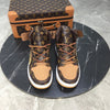 Load image into Gallery viewer, Custom Air Jordan 1 x LV Logo sneakerhypes