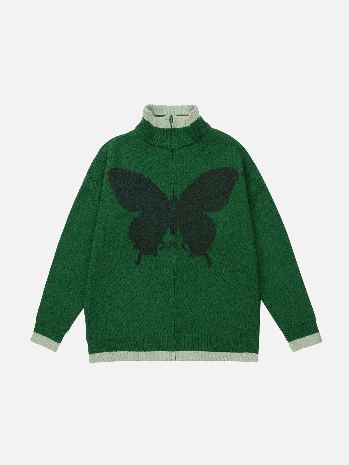 Sneakerland® - Butterfly Embroidery Cardigan