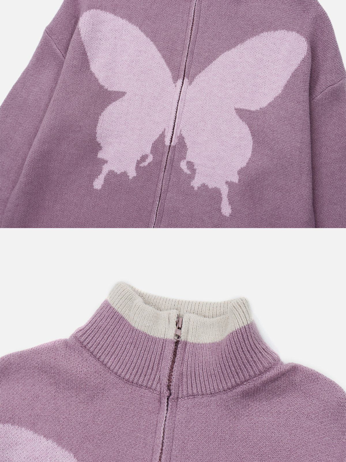 Sneakerland® - Butterfly Embroidery Cardigan