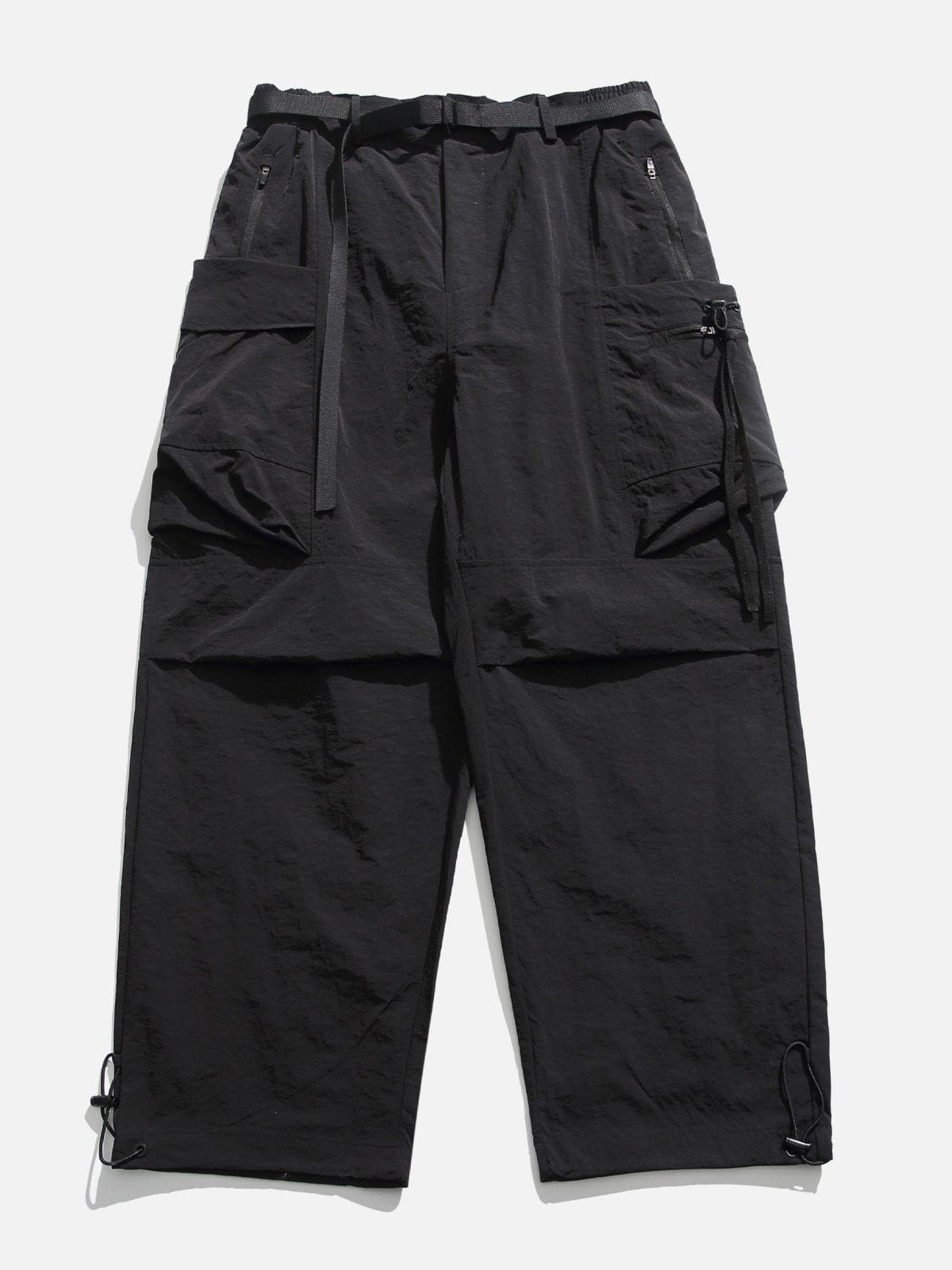 Sneakerland® - Large Pockets Pleated Cargo Pants