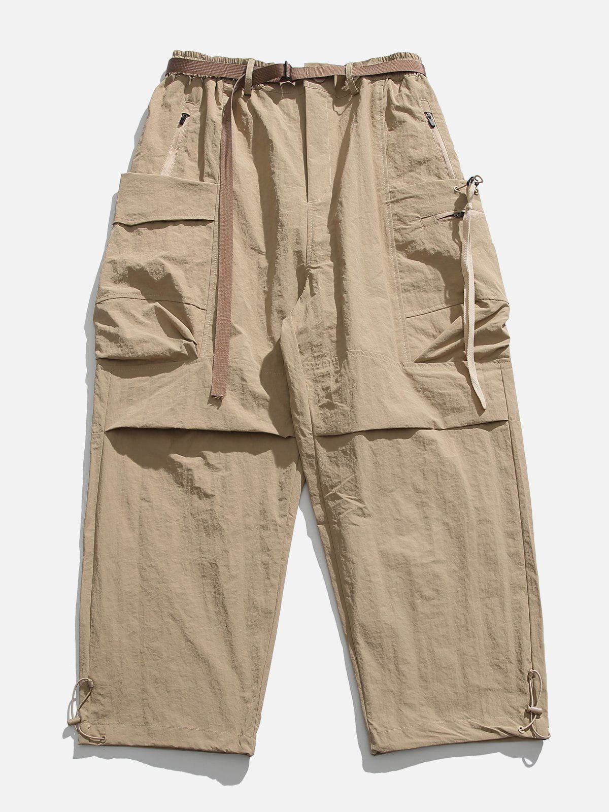 Sneakerland® - Large Pockets Pleated Cargo Pants