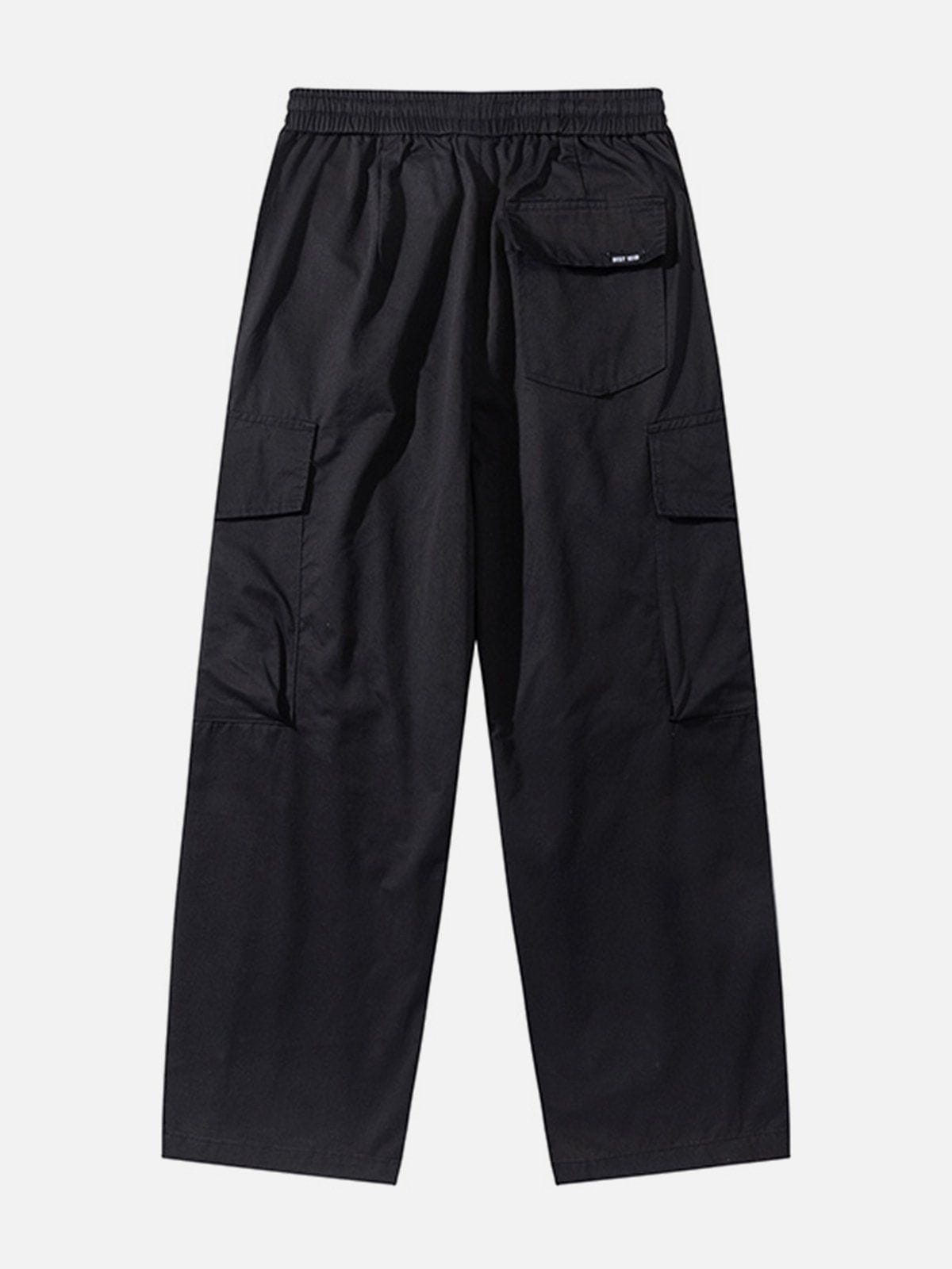 Sneakerland® - Multi-Pocket Straight Cargo Pants