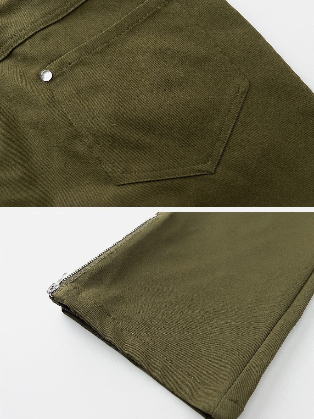 Sneakerland® - Multiple Pockets Zipper Cargo Pants