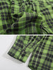 Sneakerland® - PLAID Contrasting Colors Shacket