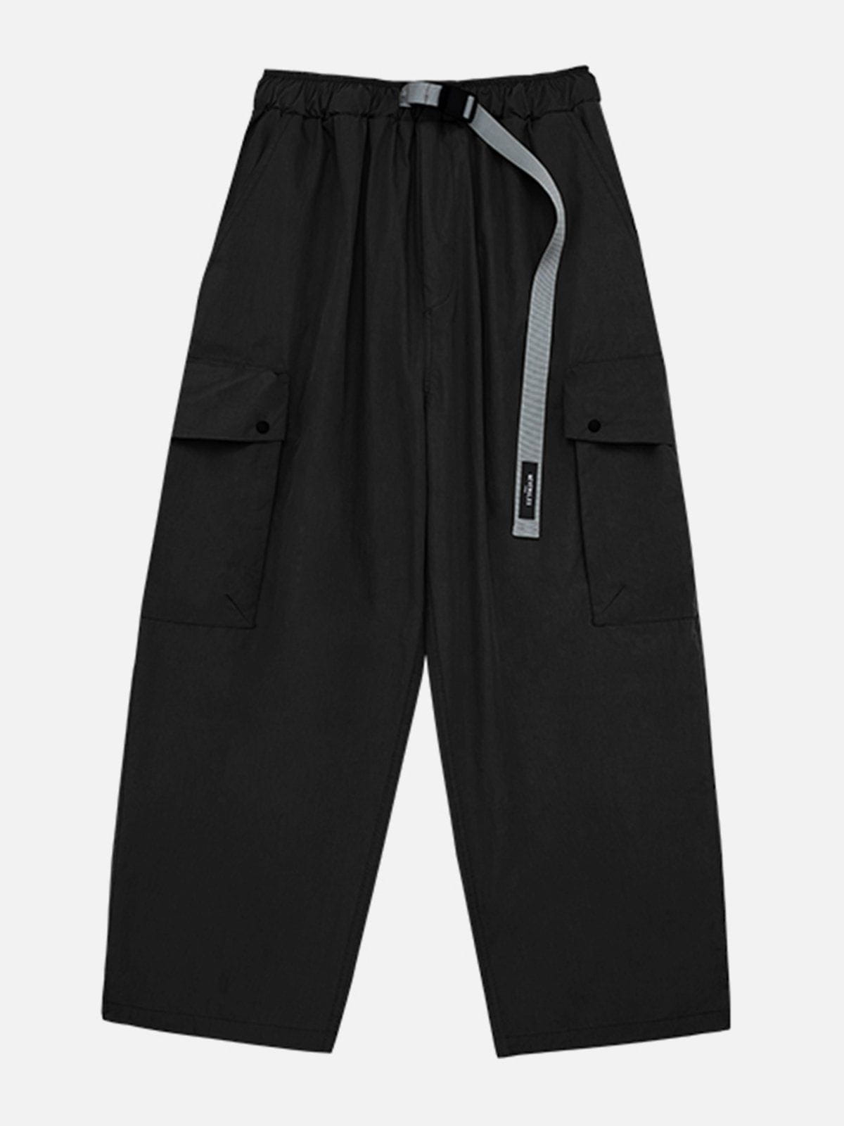 Sneakerland® - Solid Color Functional Cargo Pants
