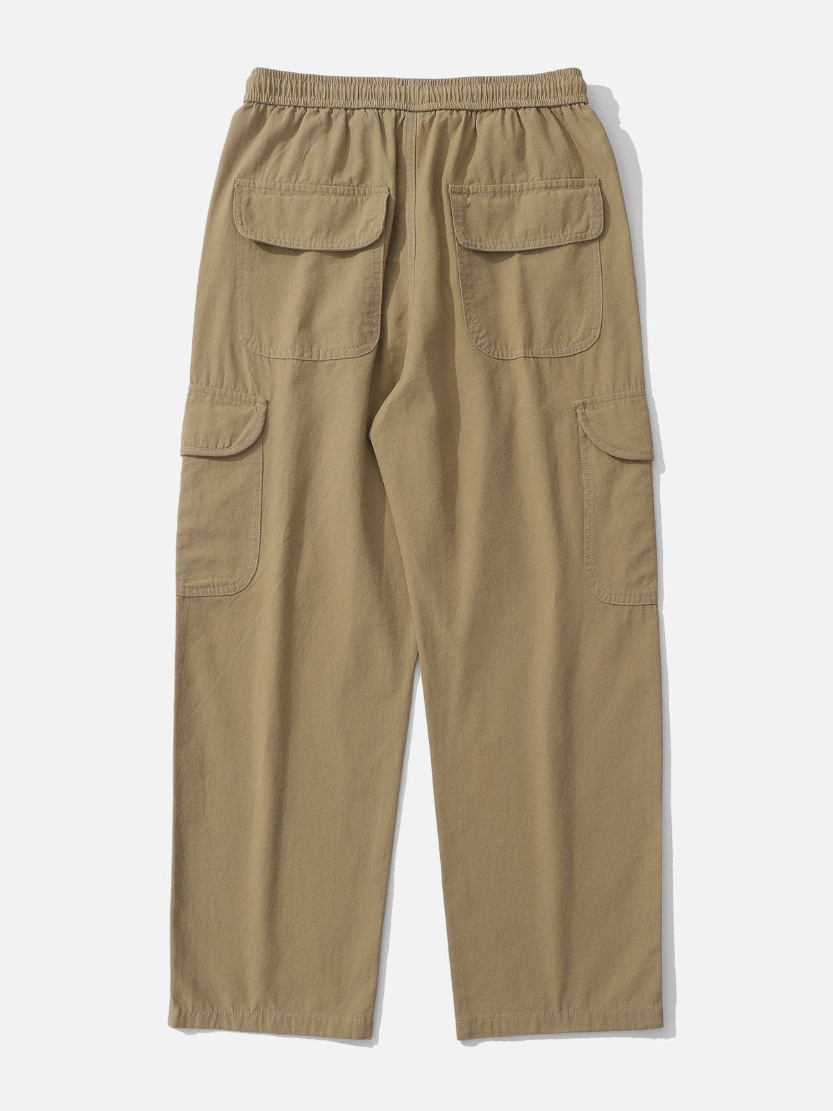 Sneakerland® - Solid Large Multi-Pocket Cargo Pants