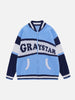 Load image into Gallery viewer, Sneakerland® - Vintage Letters Jacquard Cardigan