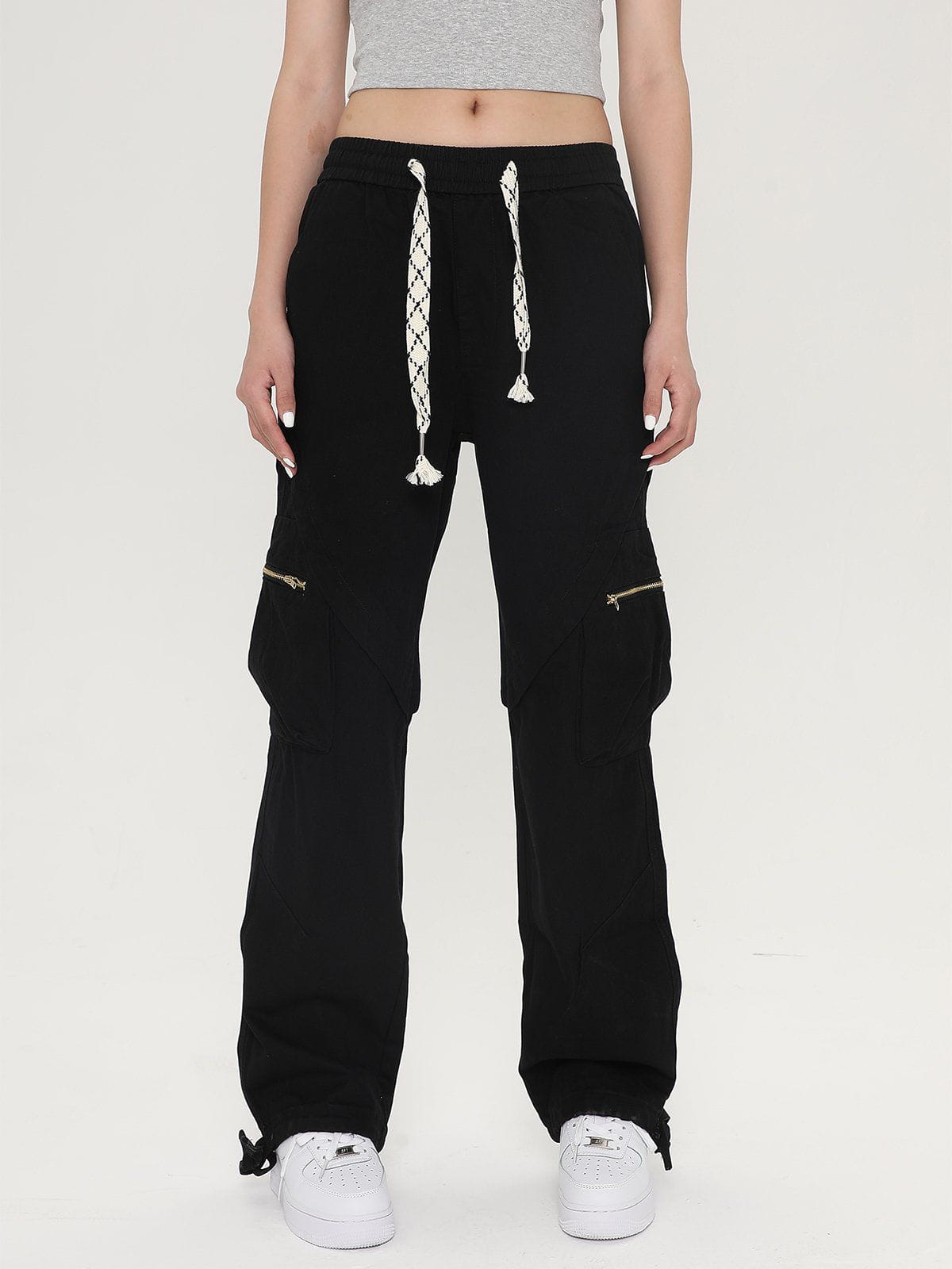 Sneakerland® - Washed Minimalist Multi-Pocket Cargo Pants