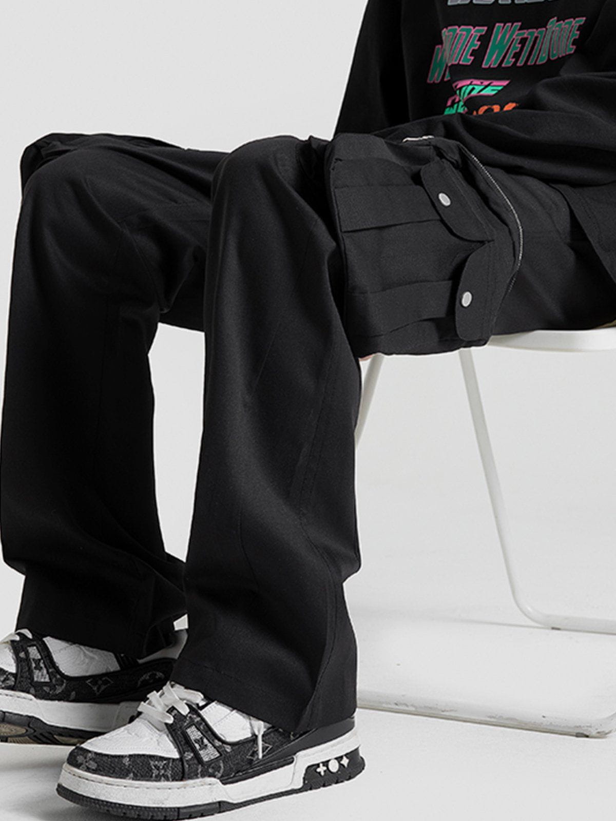 Sneakerland® - Zip Multi-Pocket Cargo Pants